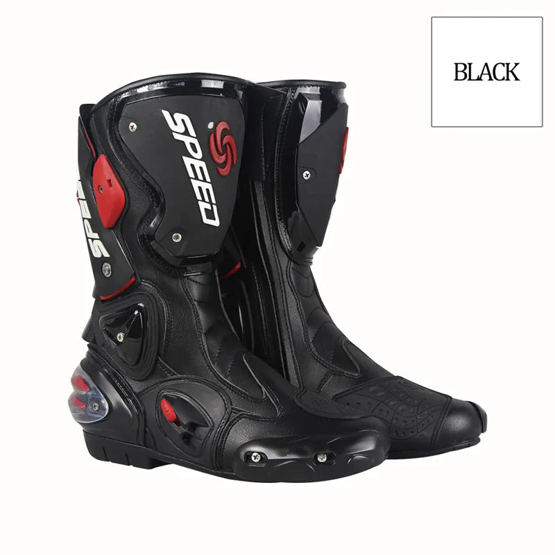 botas largas de motocicleta para motocross , botas de carreras profecionales  para rally de campo traviesa Zapatos para conductor  de moto o ciclista , Equipo de proteccion B1001