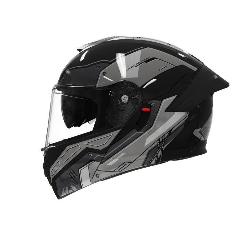 casco de motocicleta premium con doble visor