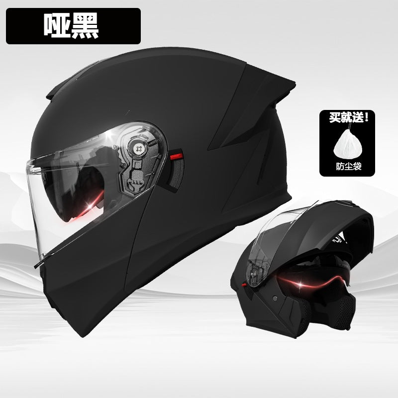 casco de motocicleta premium con doble visor