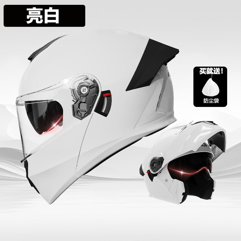 casco de motocicleta premium con doble visor