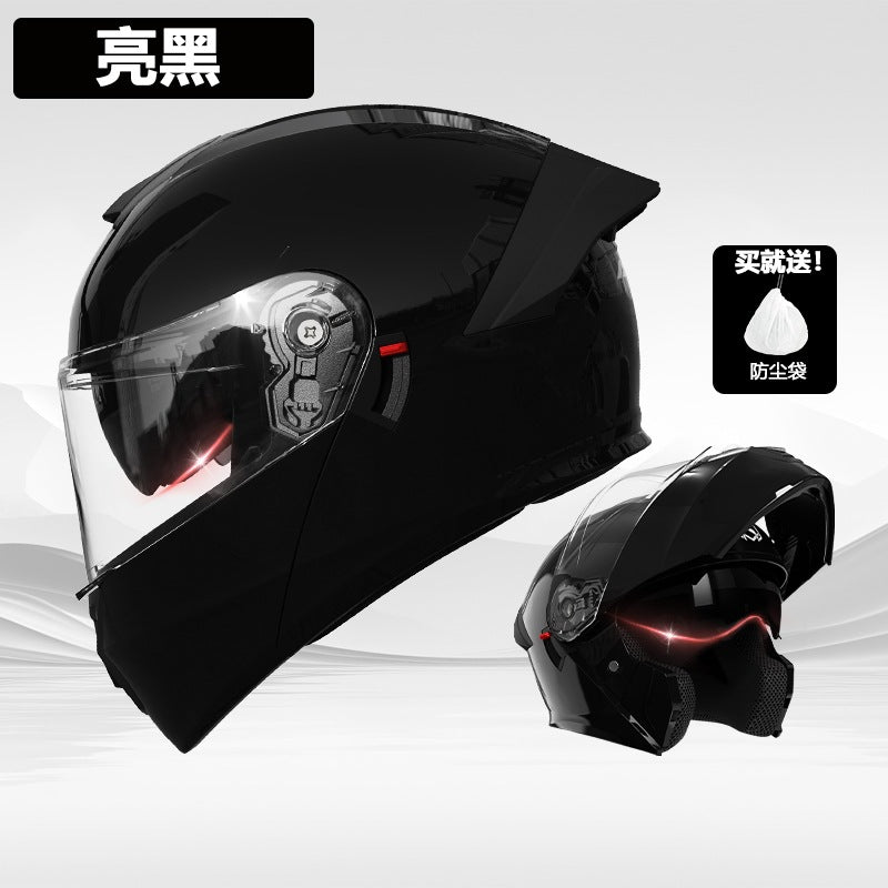 casco de motocicleta premium con doble visor