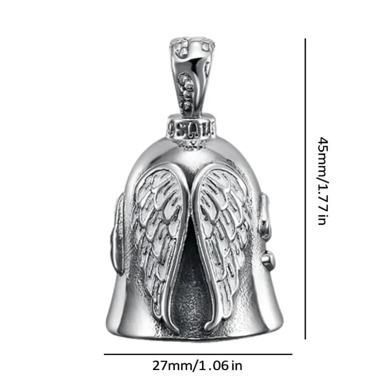 campana de la suerte para motociclista angel guardian  accesorio portatil  para moto y bicicleta  regalo para moteros