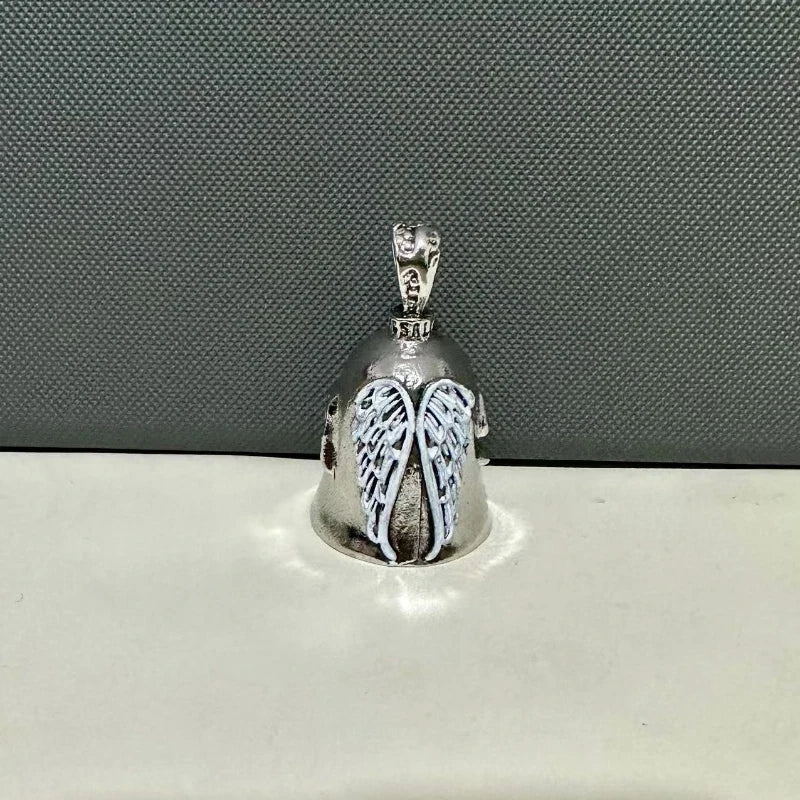campana de la suerte para motociclista angel guardian  accesorio portatil  para moto y bicicleta  regalo para moteros