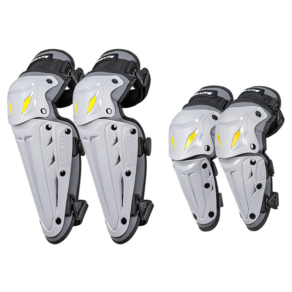 rodilleras y coderas para motocicleta ,equipo de proteccion ajustable para conduccion de motocross al aire libre  almoadillas anticaidas  para codos y rodillas  equipo de moto