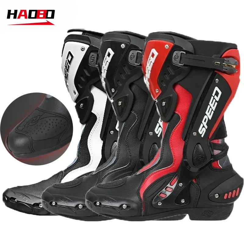 BOTAS DE MOTOCICLETA  PRO-BIKER IMPERMEABLES ,BOTAS DE CARRERAS DE TODAS LAS TEMPORADAS , BOTAS ANTIDESLIZANTES   E IMPERMEABLES DE TODO TERRENO PARA HOMBRE Y MUJER B1008