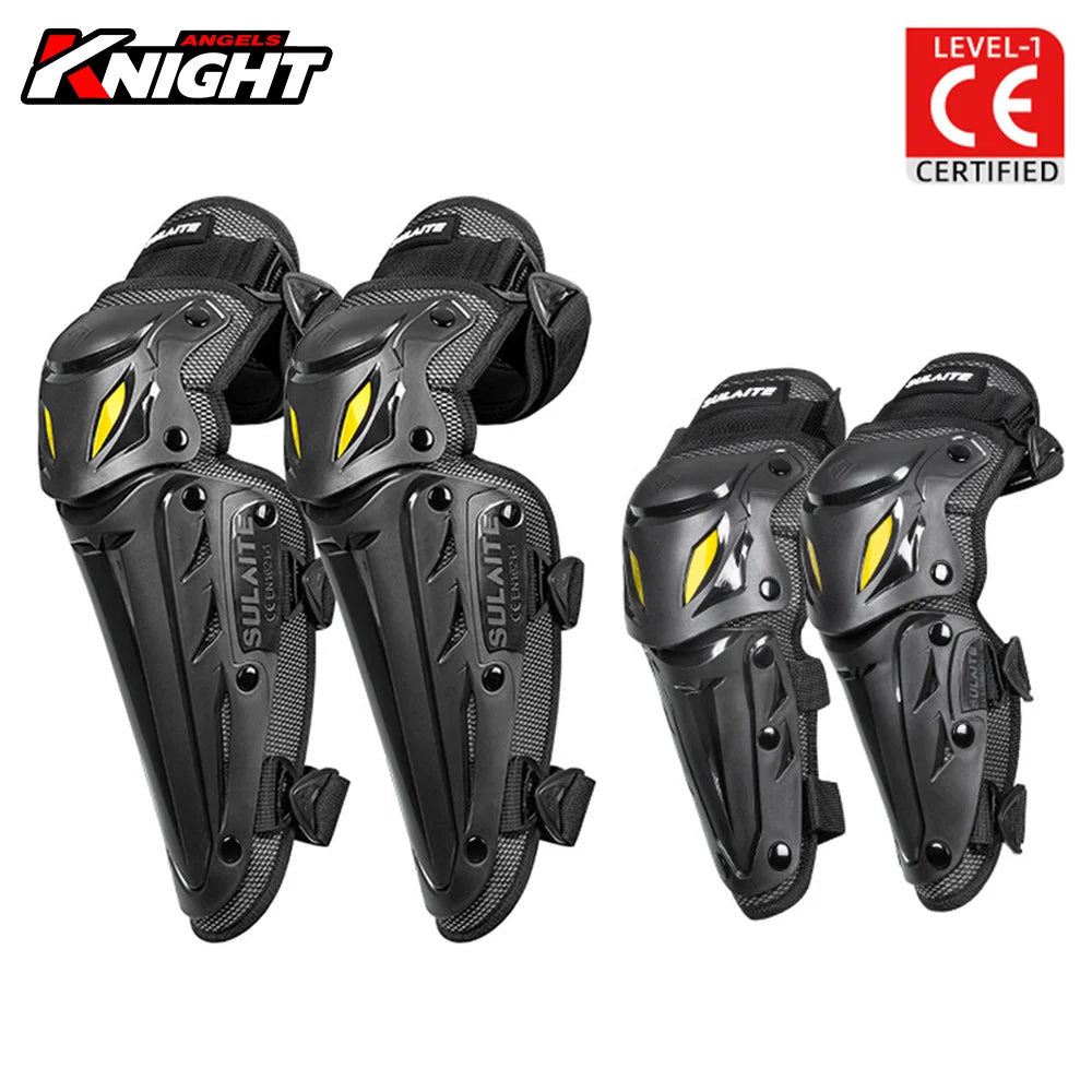 COMBO DE RODILLERAS Y CODERAS PARA MOTOCICLETA , EQUIPO DE PROTECCION PARA RODILLAS AL AIRE LIBRE VENTILA PARA LAS 4 ESTACIONES