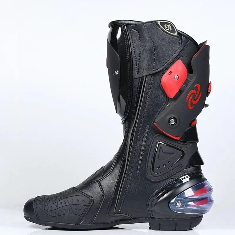 botas largas de motocicleta para motocross , botas de carreras profecionales  para rally de campo traviesa Zapatos para conductor  de moto o ciclista , Equipo de proteccion B1001