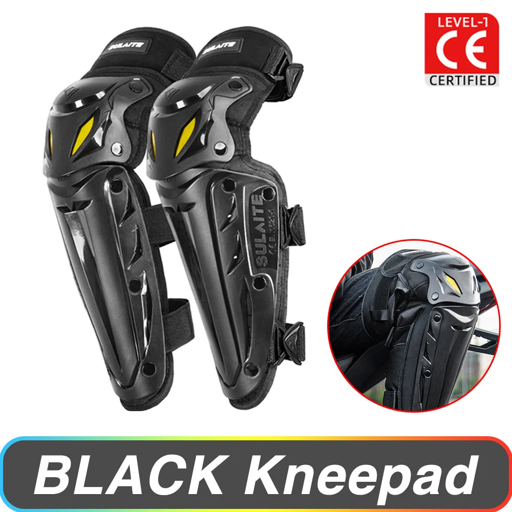 rodilleras y coderas para motocicleta ,equipo de proteccion ajustable para conduccion de motocross al aire libre  almoadillas anticaidas  para codos y rodillas  equipo de moto