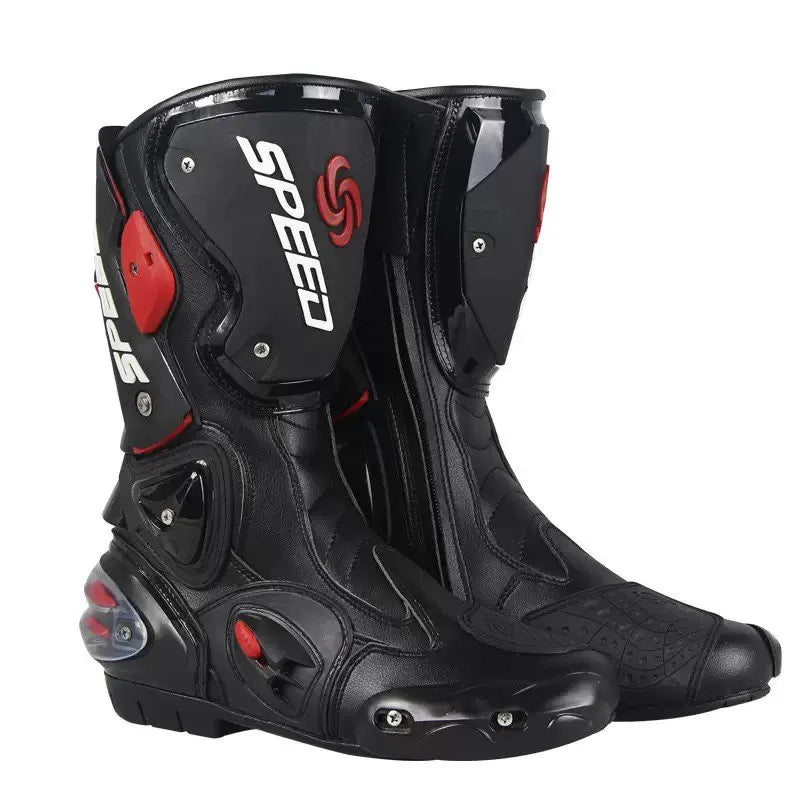 botas de motocicleta Riding tribe para hombre ,Botas de carreras de motocross ,Zapatos de motopara proteger a los motociclistas ,Botas de moto B1001 B1002