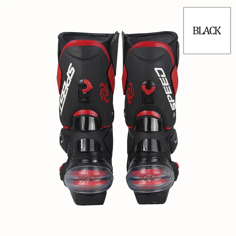 botas largas de motocicleta para motocross , botas de carreras profecionales  para rally de campo traviesa Zapatos para conductor  de moto o ciclista , Equipo de proteccion B1001
