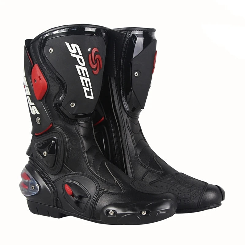 botas largas de motocicleta para motocross , botas de carreras profecionales  para rally de campo traviesa Zapatos para conductor  de moto o ciclista , Equipo de proteccion B1001